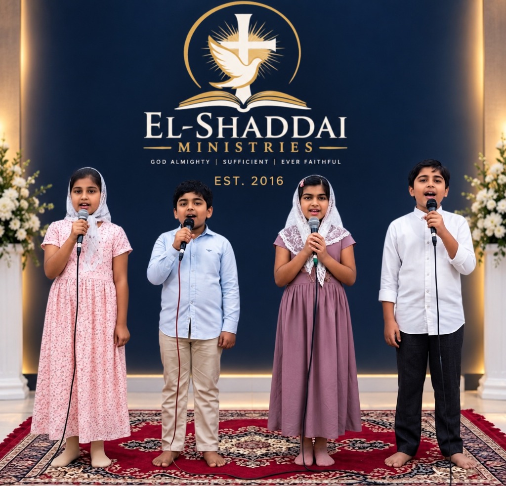Children singing at El-Shaddai Ministries
